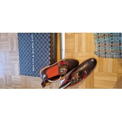 Bottines en cuire et brodé Melvin & Hamilton