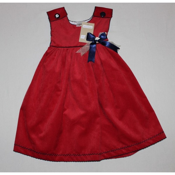 Robe Jumper en velours côtelé doux  pour fille 