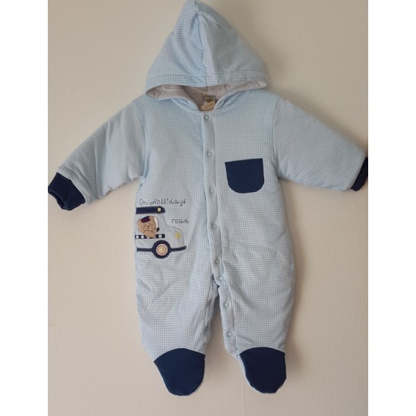 Combi-pilote pour bébé imprimé carré Combi-pilote pour bébé imprimé carré