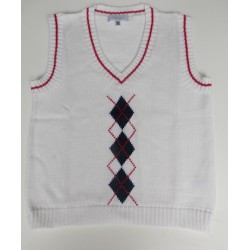 Gilet en tricot sans manches pour  garçon 