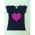 T-shirt manches courtes "Cœur" 