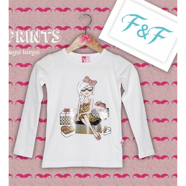 T-shirt manches longues "Fille cadeau"
